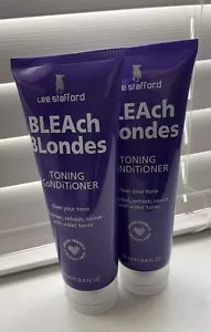 Lee Stafford Toning Conditioner Bleach Blondes  2x250ml - Picture 1 of 3