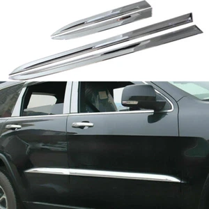 Chrome Side Body Molding Cover Protection Trim For Jeep Grand Cherokee 2014-2020 - Picture 1 of 7