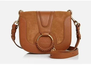 See by Chloé Hana Caramello Leder & Wildleder Saddle Umhängetasche - UVP 585,00 $ - Bild 1 von 12