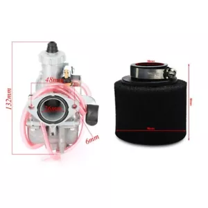 VM22 Carb 26mm Carburetor 38mm Air Filter 110cc Gokart Pit Dirt Bike ATV - Picture 1 of 12