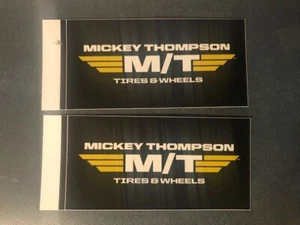  M/T MICKEY THOMPSON NEUMÁTICOS CALCOMANÍAS PEGATINAS carreras utv offroad ultra4 nhra 2 piezas - Imagen 1 de 1