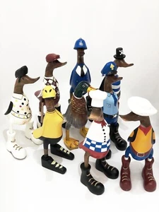 HOLZENTE 25CM CHARAKTER ENTEN STATUE ORNAMENT DCUK - Bild 1 von 74