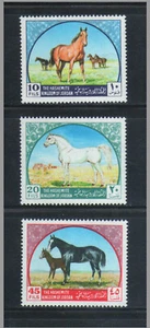 JORDAN - 1969 ARAB HORSES / ANIMALS - 4V - MINT NH - Picture 1 of 4