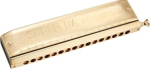 HOHNER SUPER 64 Gold Chromatische Mundharmonika JAPAN NEU - Bild 1 von 2