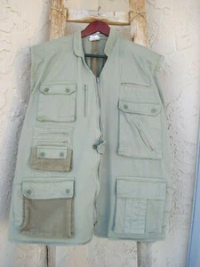 Simba Simba Safari Outdoor Fishing Vest Photographer Waistcoat Vest Size L/XL - Picture 1 of 6