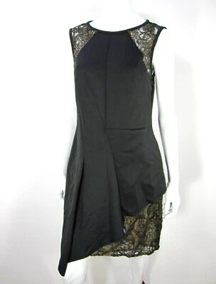 VESTIDO RACHEL RACHEL ROY SIN MANGAS CUELLO REDONDO TALLA L GRANDE NEGRO LÍNEA UNA ENCAJE 252 Foto 1 de 4