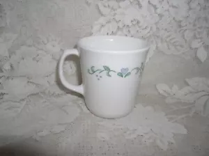 Corelle Corning Landhaus Kaffee Tee Tasse Becher Blau Herz - Bild 1 von 4