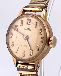 Thermidor Kal. F4022 Funktionstüchtig Vintage Uhren Hand Manuell Lady Plattiert - Bild 1 von 9