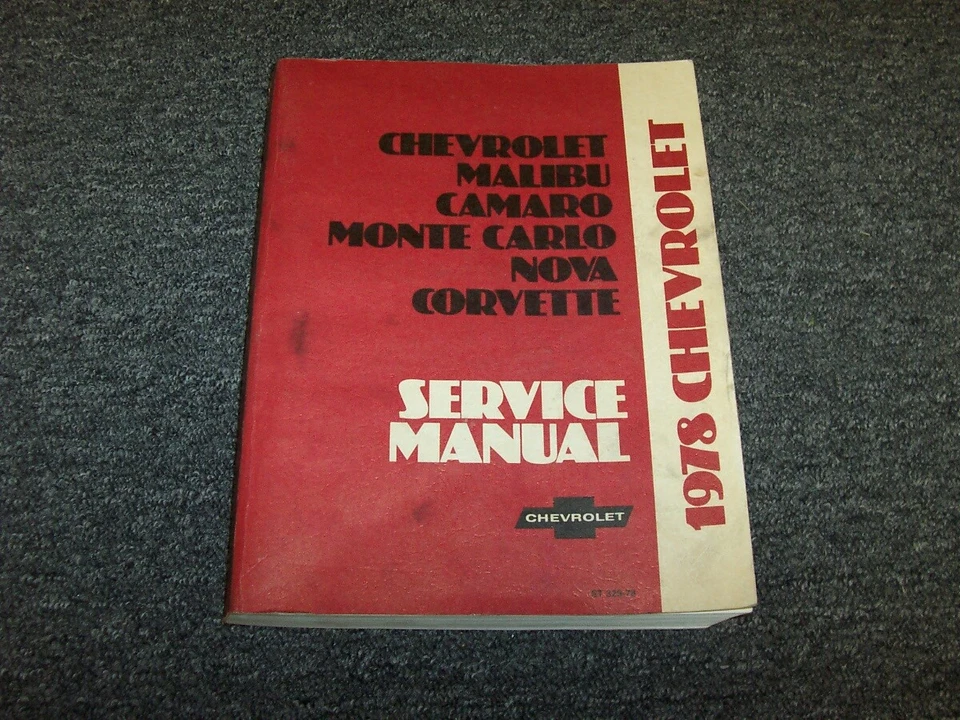 1978 Chevrolet El Camino Service Repair Manual Conquista SS 3.3L 3.8L 5.0L 5.7L Foto 1 de 1
