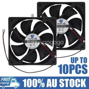 12V 120x120x25mm 12cm dual Ball Bearing PC Brushless Cooling Fan 2Pin 120mm NEW - Picture 1 of 9