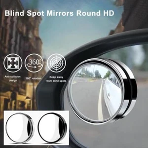 1 par de espejos retrovisores de punto ciego redondos laterales 360° L9N3 A4H4 para vista de coche D9W7 - Imagen 1 de 17