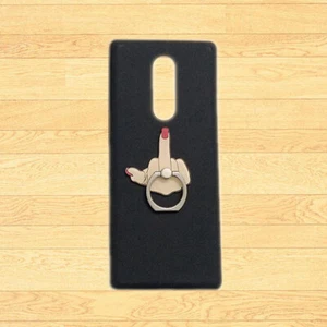 For Sony Xperia 1 5 10 II III IV V L3 L4 3D Middle Finger Holder Soft TPU Cover - Picture 1 of 4