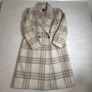 Abrigo Ann Taylor Loft Mezcla Lana Mujer XS Rosa Cuadros Satinado Forrado Guisante Abrigo - Imagen 1 de 14