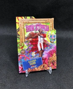 2024-25 Topps Finest Alexandre Sarr SHOWSTOPPERS /10 RED COLOR MATCH SSP RC S-24 - Picture 1 of 24