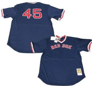 1999 Pedro Martinez #45 Red Sox Mens Mitchell & Ness AUTHENTIC Batting Jersey - Picture 1 of 8