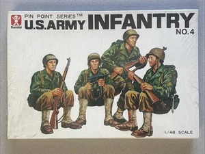 US Army Infanterie Nr. 4 - Bandai 1/48 Pin Point unmontierter Bausatz #8292 - versiegelt/Neu in OVP - Bild 1 von 2