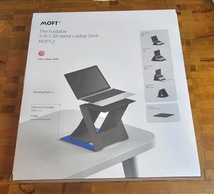MOFT Z 5 en 1 assis-debout bureau ordinateur portable support pliable portable réglable - Photo 1/7