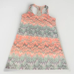 Ivivva Lululemon Girls' Racer back Tank Multi Color Tropical 12 - Picture 1 of 4