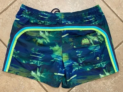 Sundek Rainbow Swim Shorts Tropical Palm Trees Mesh Lined Men’s S Multicolor - Image 1 of 4