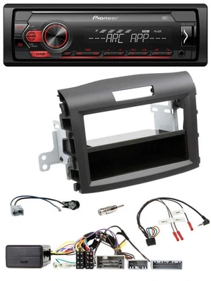Pioneer DAB 1DIN MP3 Lenkrad USB Autoradio für Honda CR-V ab 2013 schwarz - Bild 1 von 4