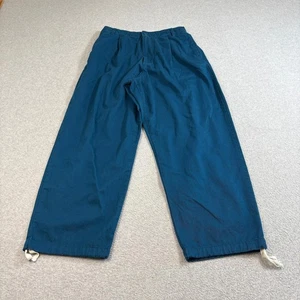 Pantalones Urban Outfitters Para Hombre Medianos Azul Sarga Plisados Sueltos Cordón Cintura - Imagen 1 de 9