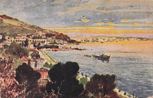 29-130) CARTOLINA TRIESTE RIVIERA BARCOLA VIAGGIATA VERIFICATA CENSURA 1919 - Picture 1 of 2