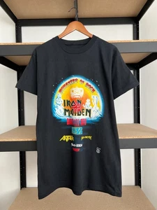 Vintage 1988 Monster of Rock Donington Iron Maiden Bravado Black T-Shirt Gr. L - Bild 1 von 16