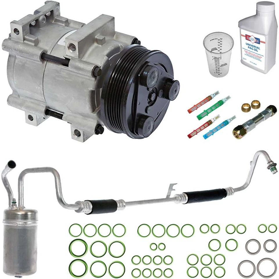 Compresor de aire acondicionado Omega para Ford Taurus Mercury Sable con kit de reparación de aire acondicionado CSW Foto 1 de 1