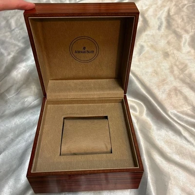 Audemars Piguet Reloj Caja Vacía Estuche Almacenamiento Cojín Madera Vintage mzmr A Foto 1 de 4