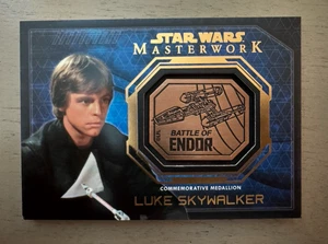 Star Wars Luke Skywalker 2016 Topps Masterwork Commemorative Medallion Card - Picture 1 of 5