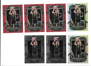 2023 PRIZM WNBA HAN WU #91 RUBY WAVE,SILVER PRIZM,BASE,LOT OF 7,LIBERTY - Picture 1 of 1