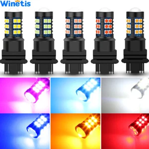 2X 1157 1156 3157 7443 7440 30SMD LED White Amber Green Pink Purple Light Bulbs - Picture 1 of 23