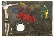 Original 1950 Lithograph by Marc Chagall "Mystical Crucifixion"