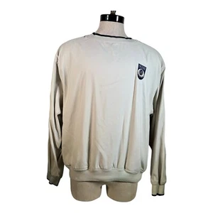 Giacca a vento vintage Tommy Hilfiger XL golf pullover beige pelli '00 - Foto 1 di 14