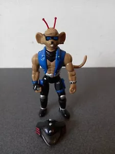 FIGURINE TOTALIZER THROTTLE BIKER MICE FROM MARS 1994 GALOOB AVEC CASQUE - Imagen 1 de 15