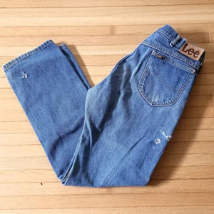 Jeans de mezclilla Lee desgastados vintage / 32 x 32 / Western Jeans ropa de trabajo triturados - Imagen 1 de 9