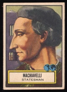 1952 Topps Look 'N See MACHIAVELLI Statesman #106 - Picture 1 of 2