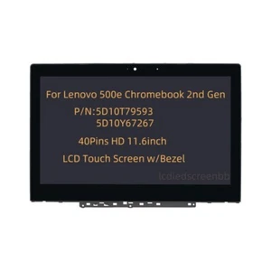 For Lenovo 500e Chromebook 2nd Gen 81MC0000US LCD Touch Screen w/Bezel Assembly  - Picture 1 of 5
