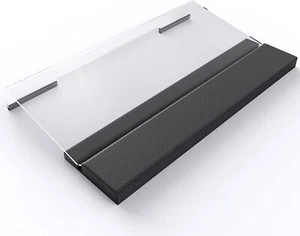 Clear Acrylic Tilted Computer Keyboard Holder for Easy Ergonomic Typing, Wrist - Picture 1 of 5