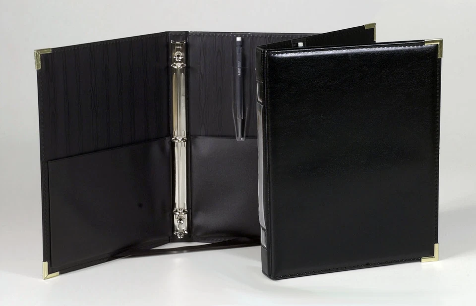 Concert Legacy Black Choral Choir Music Folder w/ Rings, Expand Pockets & Pencil - Image 1 of 1