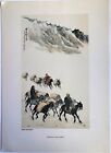 CHINA 1955 Vintage Prints 10"x15" In The Mountains In Winter Socialist realism