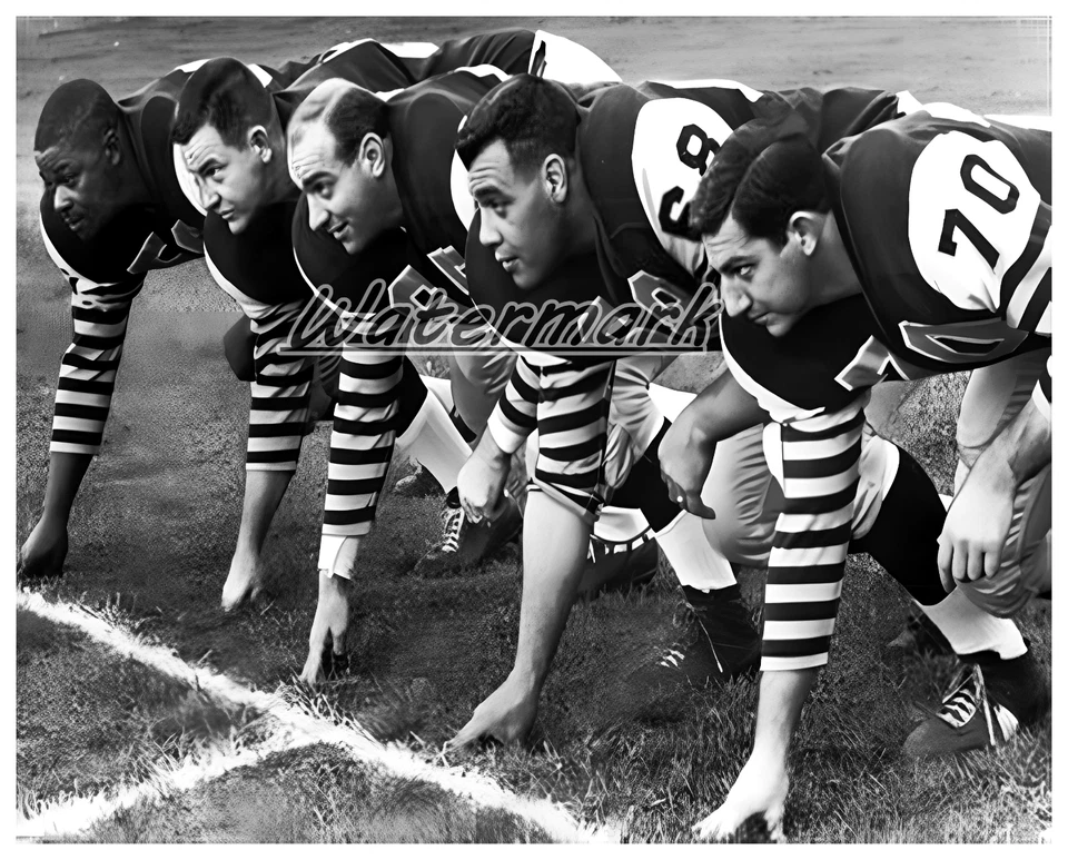 CFL 1960 Hamilton Tiger Cats Defensa Mosca Barrow Blanco y Negro 8 X 10 Foto  Foto 1 de 1