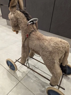 Steiff Reittier Esel auf Rädern  - Bild 1 von 4