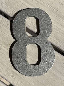 Cast Iron Western Number 8 Sign Rustic 4” tall Alphabet - Picture 1 of 1