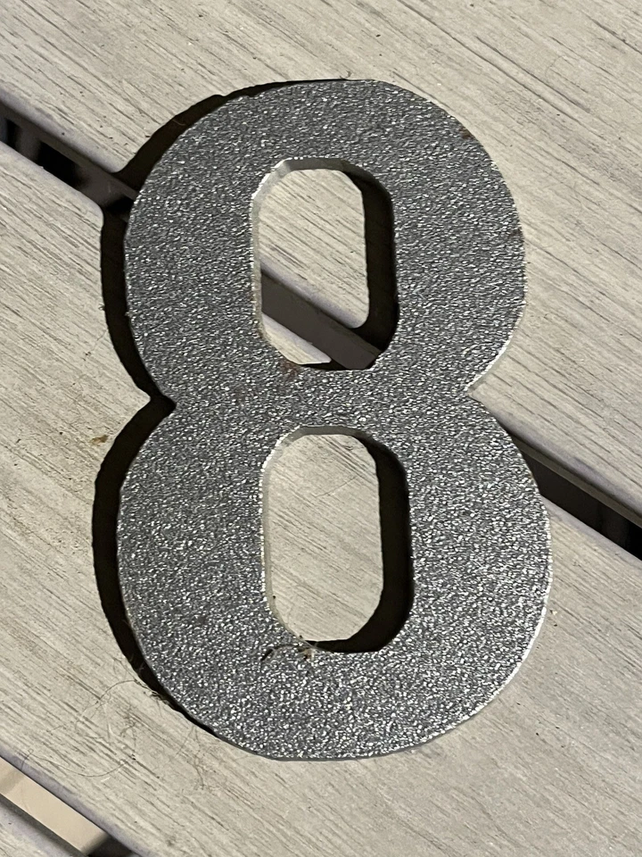 Cast Iron Western Number 8 Sign Rustic 4” tall Alphabet - Image 1 of 1