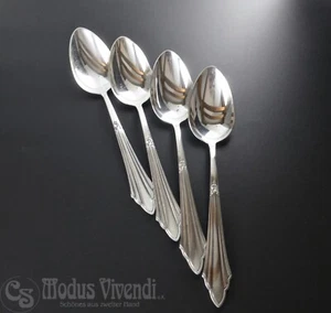 WMF Patente Abanicos Decoración Abanico Patrón 4 Menú Cucharas Años 90 Plata Edición 20,9cm - Imagen 1 de 3
