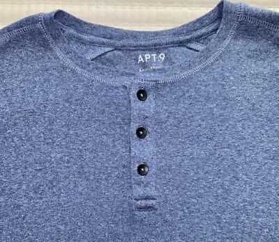 Apt. 9 Men’s Premier Flex 3 Button Short Sleeve Henley Size Medium - Image 1 of 4