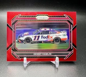 2023 Panini Prizm DENNY HAMLIN Red Prizm Parallel #96 Joe Gibbs Racing - Picture 1 of 2
