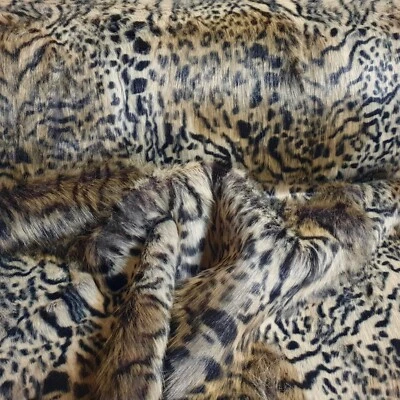 Webpelz kuscheliges Langhaar Kunstfell Stoff Bekleidung Deko Raubkatze - Bild 1 von 4