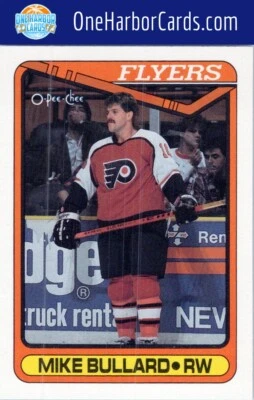 1990 O-Pee-Chee Philadelphia Flyers Hockey Card #274 Mike Bullard - Image 1 of 2